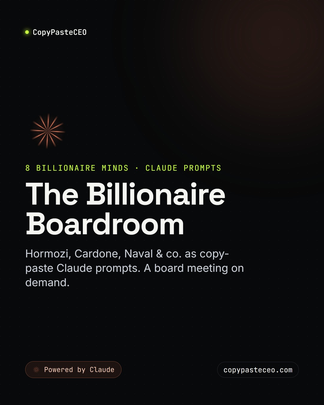 The Billionaire Boardroom