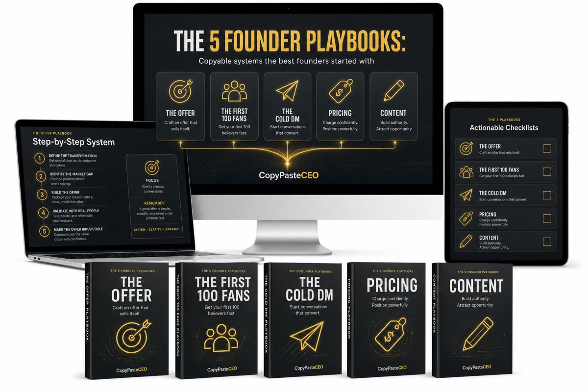 The 5 Founder Playbooks